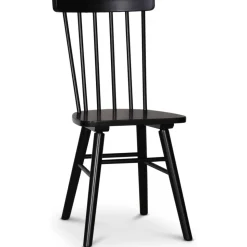 Dipp matgrupp; matbord 180x90 cm med 6 st svarta Orust pinnstolar