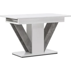 Disa matbord 120-160 x 80 cm - Grå/vit