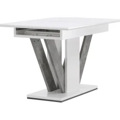 Disa matbord 120-160 x 80 cm - Grå/vit