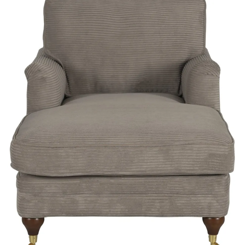 Divanfåtölj Howard mörkbeige manchester