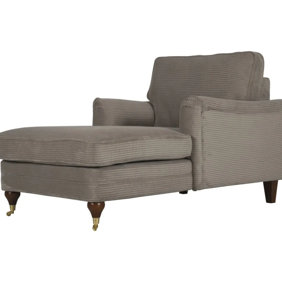 Divanfåtölj Howard mörkbeige manchester