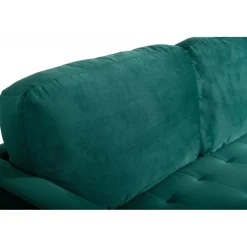 Divansoffa grön 218 cm bred