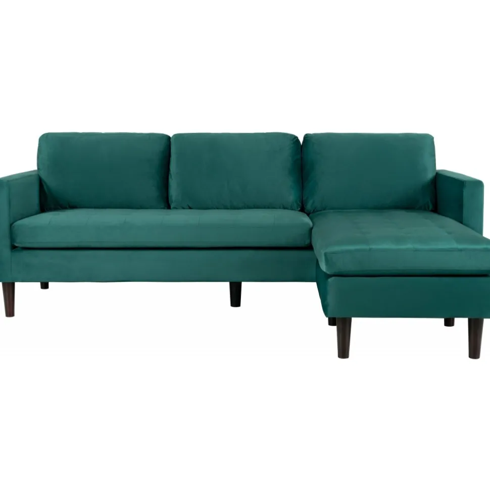 Divansoffa grön 218 cm bred