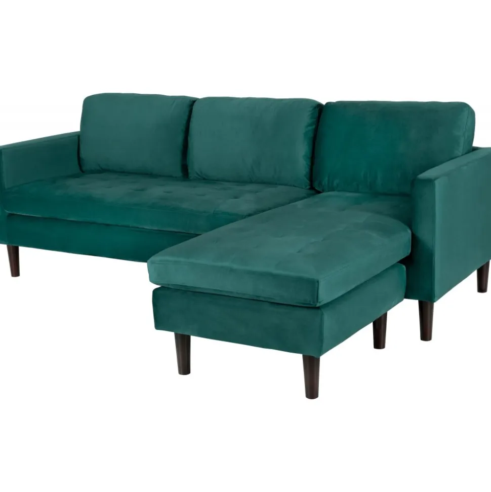 Divansoffa grön 218 cm bred