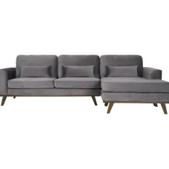 Divansoffa i grått sammet - Copenhagen