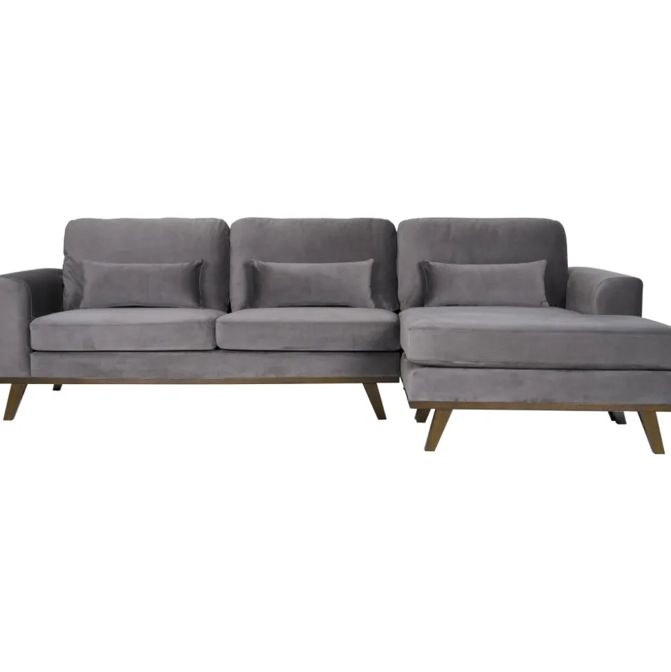 Divansoffa i grått sammet - Copenhagen