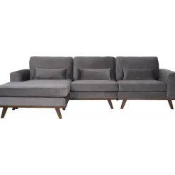 Divansoffa i grått sammet - Copenhagen