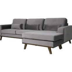 Divansoffa i grått sammet - Copenhagen