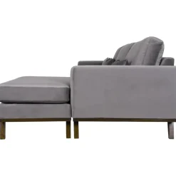 Divansoffa i grått sammet - Copenhagen