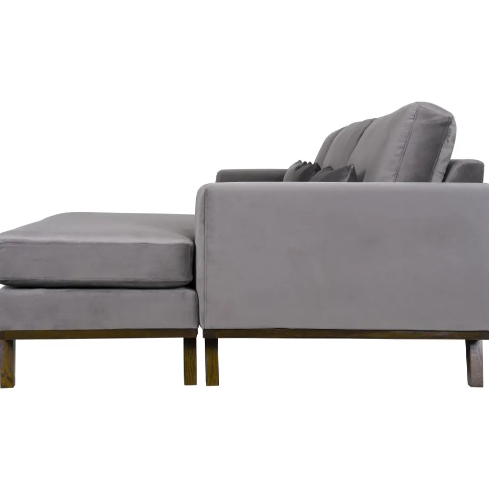 Divansoffa i grått sammet - Copenhagen