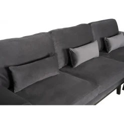 Divansoffa i grått sammet - Copenhagen