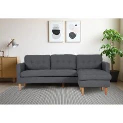 Divansoffa vändbar grå - Firenze