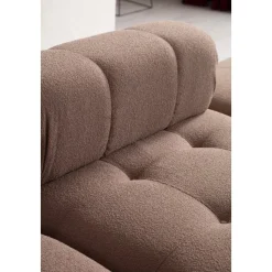 Doblo 2-sits soffa i bouclè - Brun Cappuccino