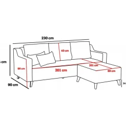 Doga divanbäddsoffa - Cream