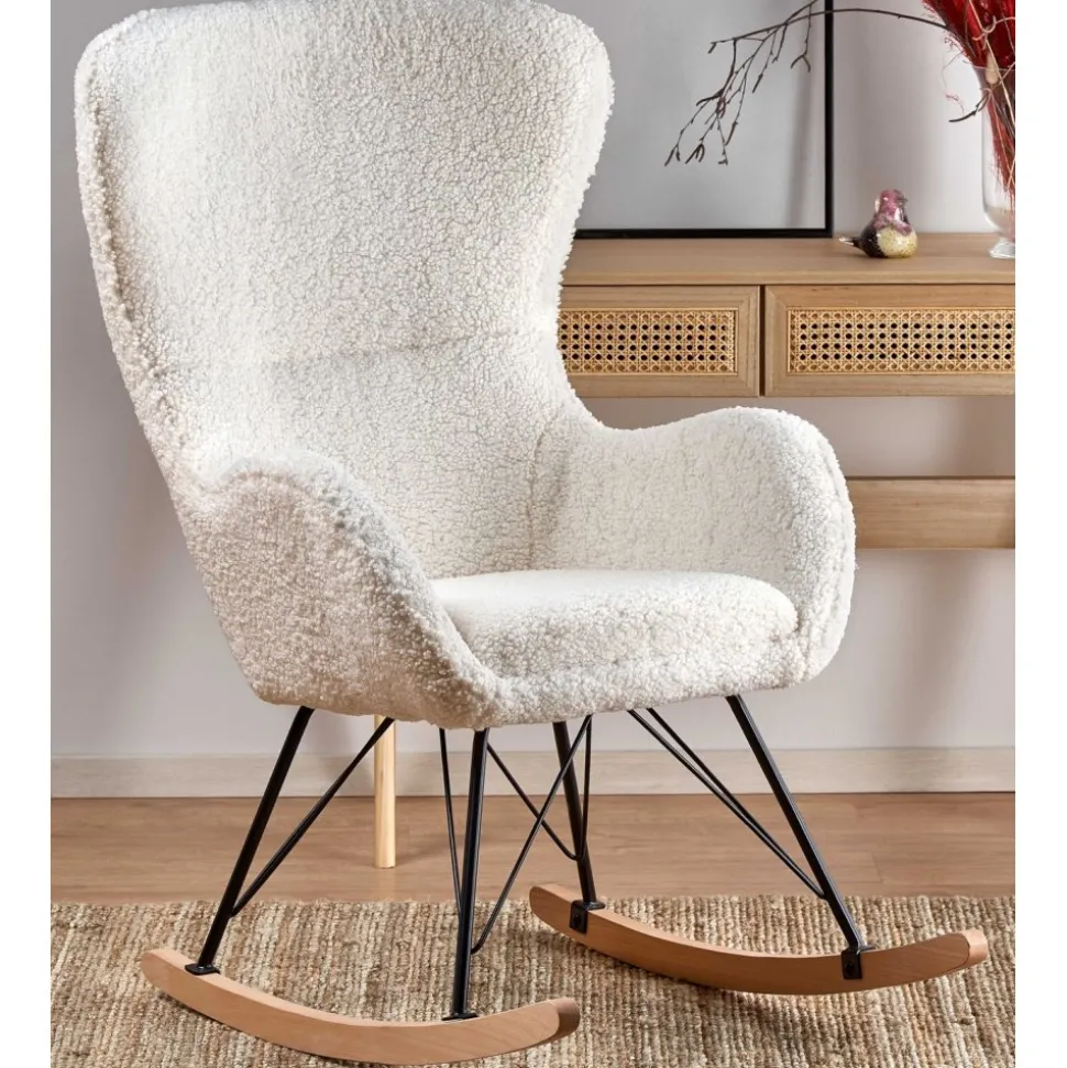 Doro gungstol - Gräddvit/svart + Fläckborttagare för möbler