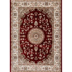 Dubai Medallion wiltonmatta Röd