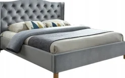 Duncan sängram 160x200 cm - Grå sammet