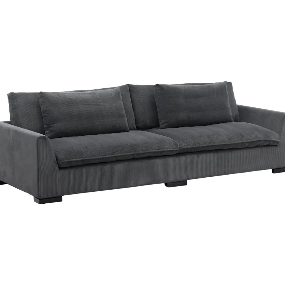 Durham 3-sits soffa - Mörkgrå