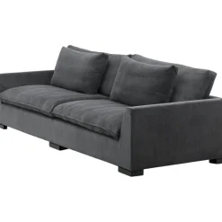 Durham 3-sits soffa - Mörkgrå