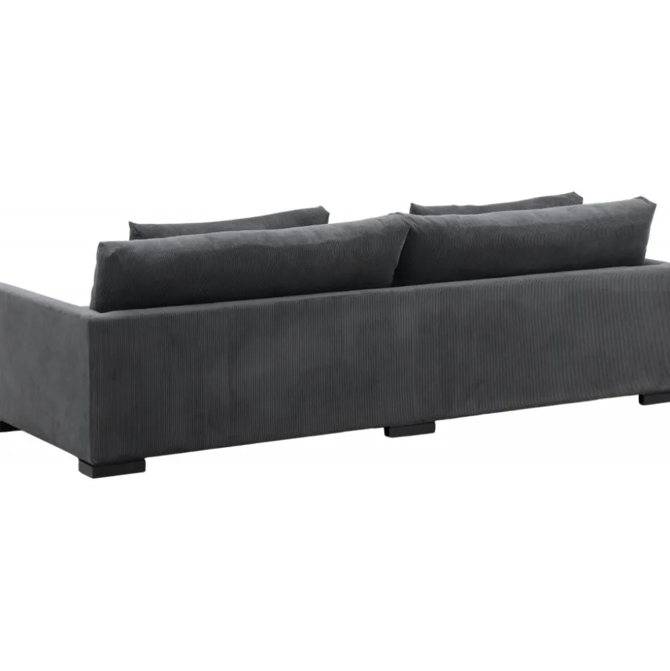 Durham 3-sits soffa - Mörkgrå