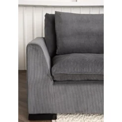 Durham 3-sits soffa - Mörkgrå