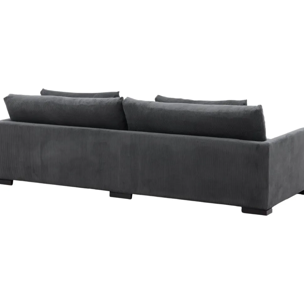 Durham 3-sits soffa - Mörkgrå