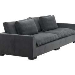 Durham 3-sits soffa - Mörkgrå