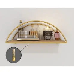 Duvar vägghylla - Guld/brun