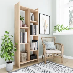 Eden bokhylla i ek höjd 160 cm