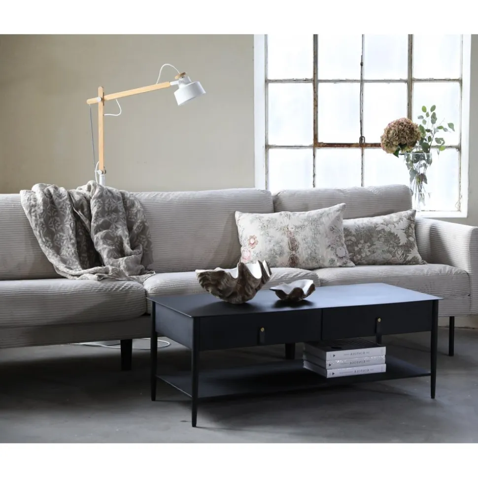 Eden 3-sits XL soffa i manchester + Möbeltassar