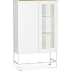 Edge highboard - Vit högtryckslaminat (HPL)