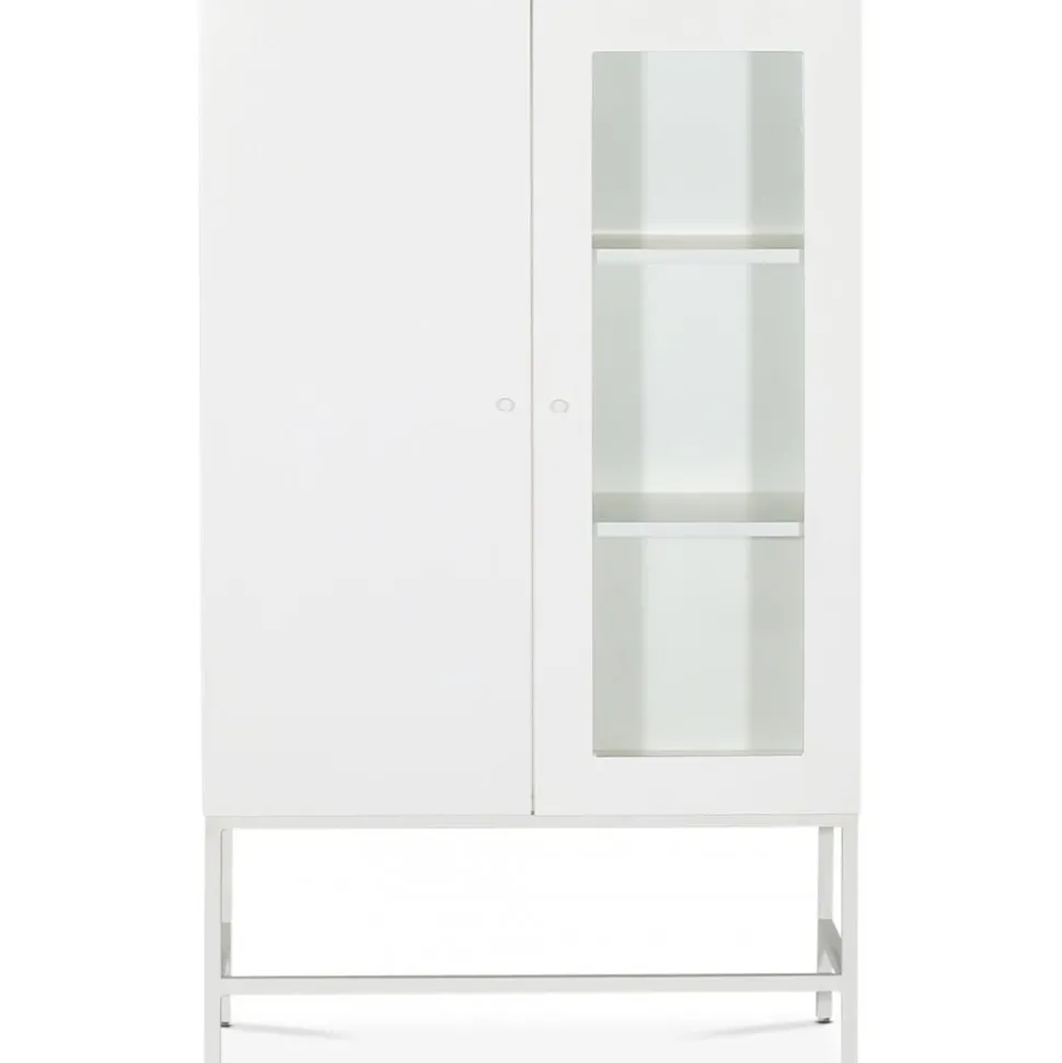 Edge highboard - Vit högtryckslaminat (HPL) + Textilrengöring för möbler