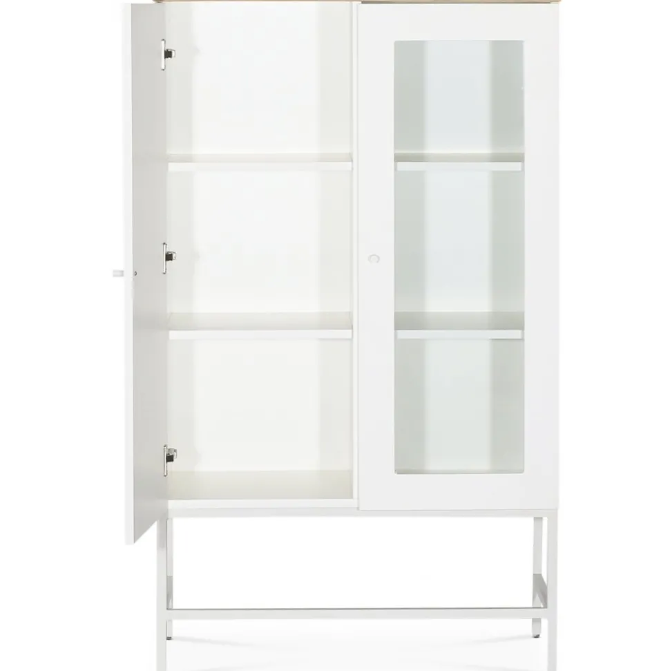 Edge highboard - Vit högtryckslaminat (HPL) + Textilrengöring för möbler