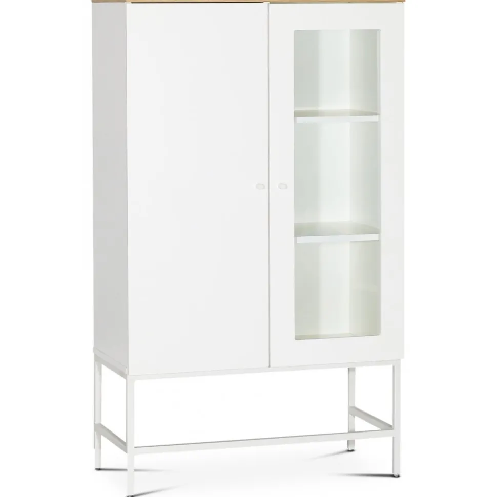 Edge highboard - Vit högtryckslaminat (HPL) + Textilrengöring för möbler