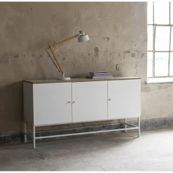 Edge sideboard - Vit högtryckslaminat (HPL) + Textilrengöring för möbler