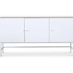 Edge sideboard - Vit högtryckslaminat (HPL) + Möbeltassar