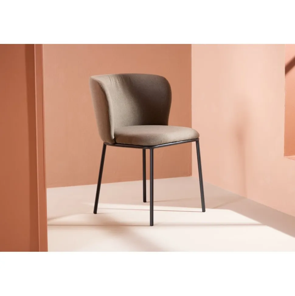 Edina matstol - Brun/svart