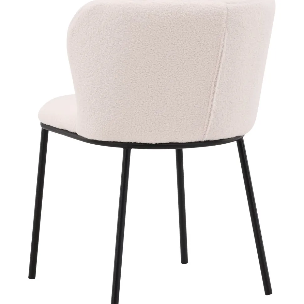 Edina matstol - Svart/vit