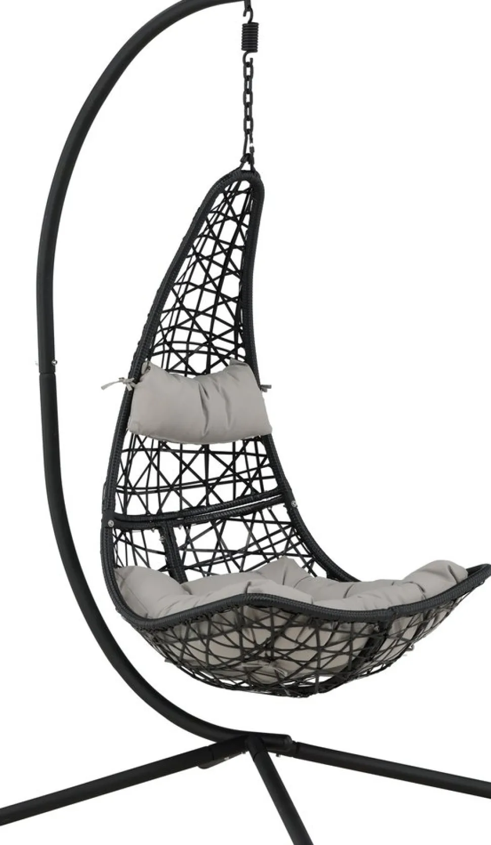 Edinburgh hängstol - Svart + Rengöringsmedel för utemöbler