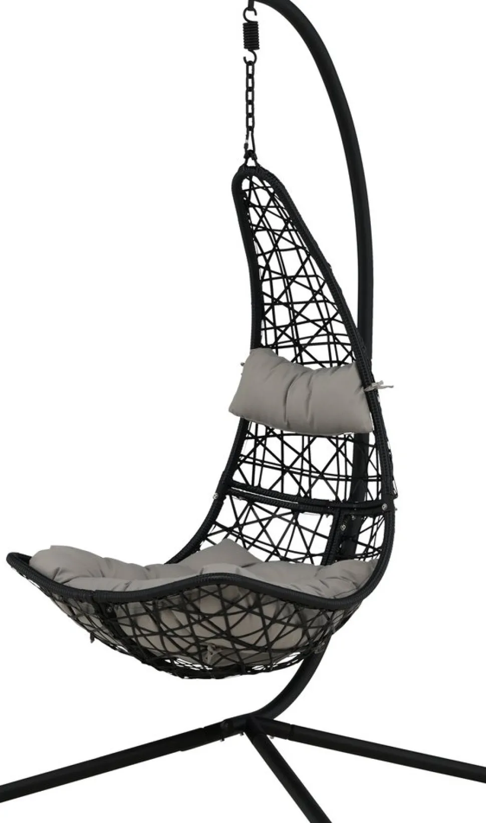 Edinburgh hängstol - Svart + Rengöringsmedel för utemöbler