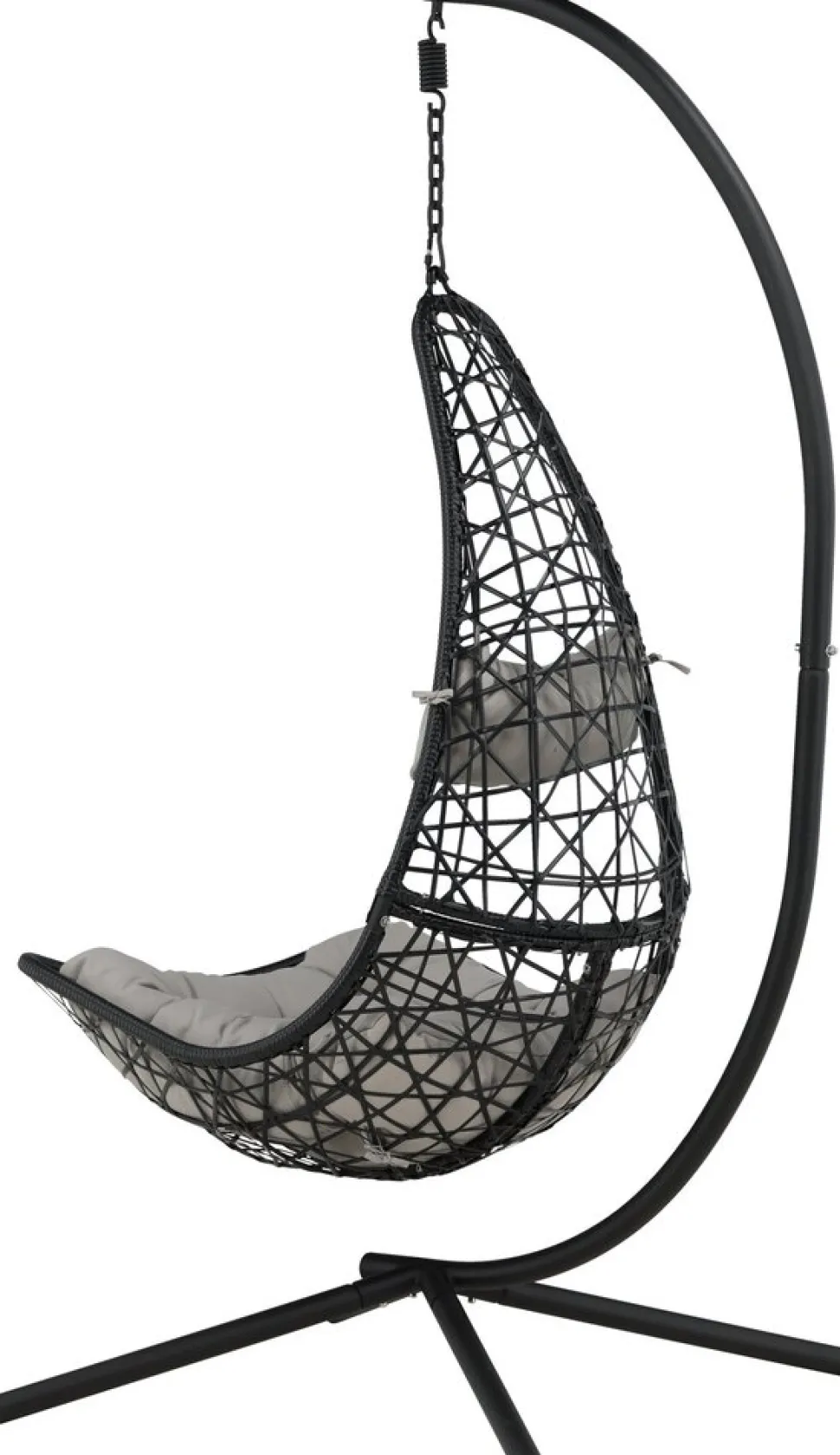 Edinburgh hängstol - Svart + Rengöringsmedel för utemöbler