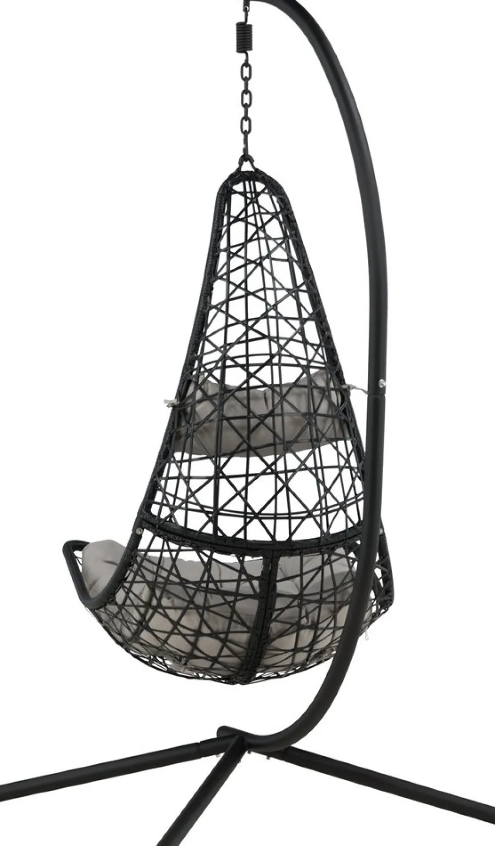 Edinburgh hängstol - Svart + Rengöringsmedel för utemöbler