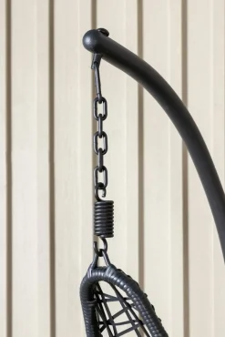 Edinburgh hängstol - Svart + Textilskydd för utemöbler