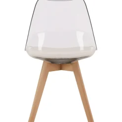 Edvin matstol - Vit/björk