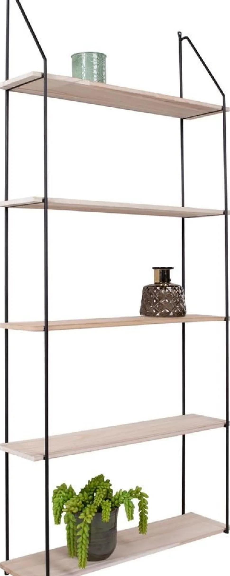 Eindhoven Vägghylla - Svart/fanér