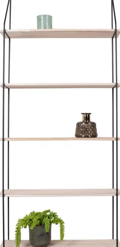 Eindhoven Vägghylla - Svart/fanér