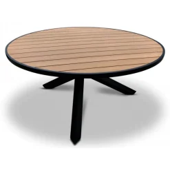 Ekenäs runt matbord Ø150 - Svart/Ek-polywood