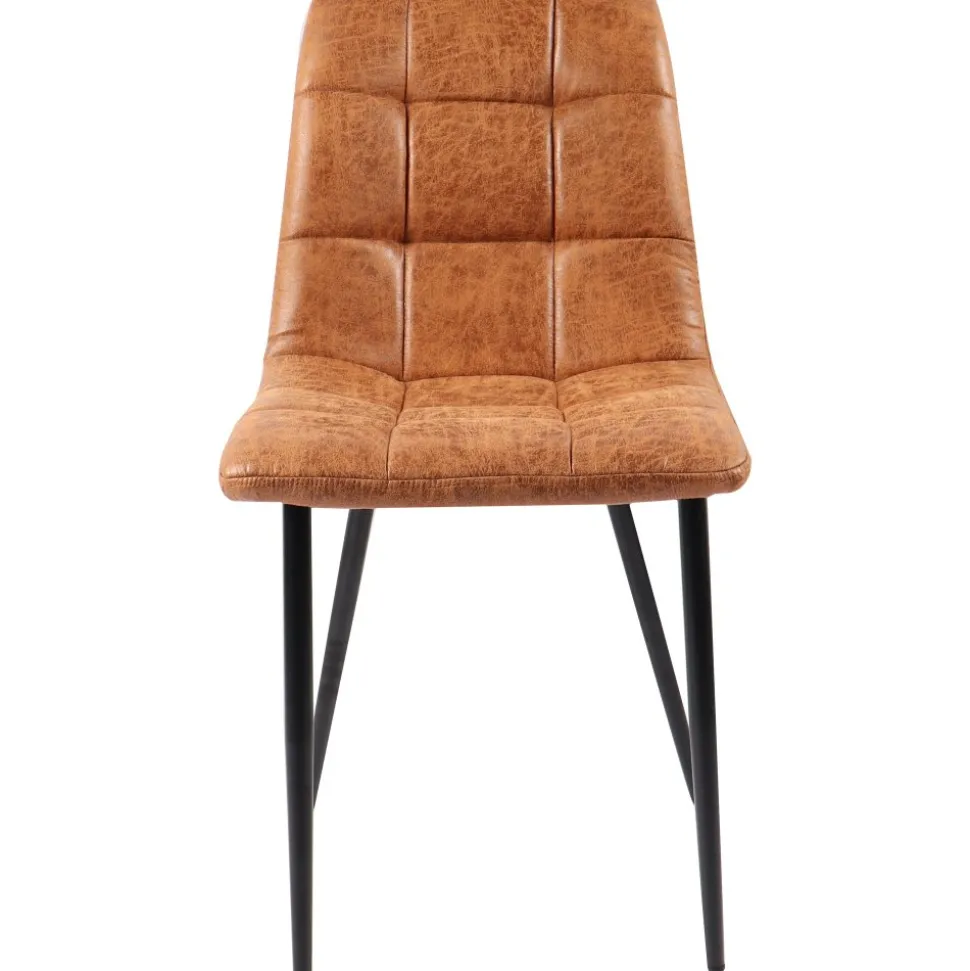 Eksjö stol i Cognac microfiber + Möbeltassar