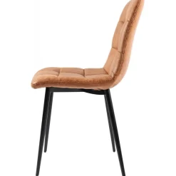 Eksjö stol i Cognac microfiber + Möbeltassar