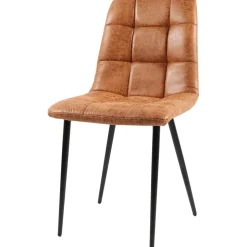 Eksjö stol i Cognac microfiber + Möbeltassar